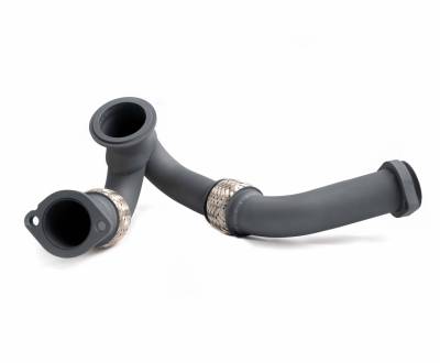 Rudy's Performance Parts - Rudy's High Temp Ceramic Coated Heavy Duty 304 SS Up Pipe Kit & Turbo V-Band Clamp For 03-07 6.0 Powerstroke - Image 3