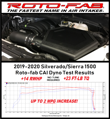 Roto-Fab - Roto-Fab Cold Air Intake Kit Oiled Filter For 2019-2021 Chevy Silverado 1500 6.2L V8 - Image 4