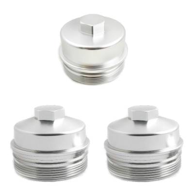 Rudy's Performance Parts - Rudy's Billet Aluminum Oil/Fuel Filter Cap Set For 08-10 Ford 6.4L Powerstroke - Image 1