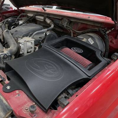 S&B - S&B Cold Air Intake For 94-97 Ford F250 F350 V8-7.3L Powerstroke Cotton Cleanable Red 75-5131 - Image 6