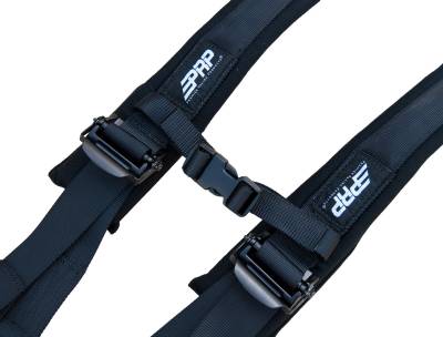 PRP 4.2 Red 4-Point Adjustable Harness 2" Belts & Sewn in Pads Auto Style Latch - Image 2