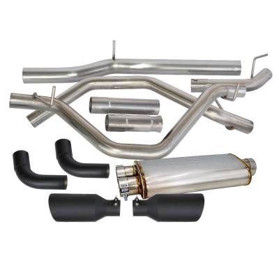 PPE - PPE 304 SS Cat-Back Exhaust Kit Raw w/ Black Tips For 09-13 GMC/Chevy 1500 5.3L - Image 1