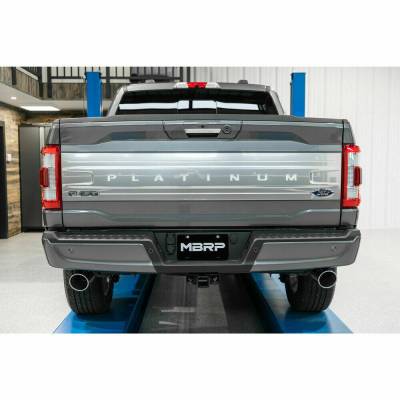 MBRP - MBRP Dual Rear Exit Cat Back Exhaust System For 2021+ Ford F-150 2.7L 3.5L 5.0L - Image 2