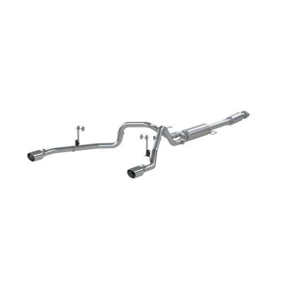 MBRP - MBRP Stainless Steel Dual Side Exit Cat Back Exhaust System For 2021+ Ford F-150 2.7L 3.5L 5.0L - Image 1