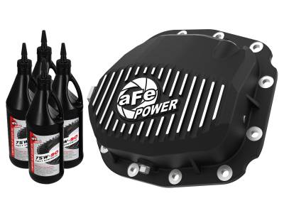 aFe Power - aFe Power Pro Series Black Rear Differential Cover w/ Gear Oil For 2015-2022 F-150 Super 8.8 - Image 1