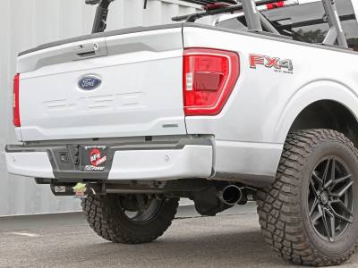 aFe Power - aFe Gemini XV 3" 304 Stainless Steel Cat-Back Exhaust System w/ Cut-Out & Black Tips For 2021+ Ford F-150 2.7L 3.5L 5.0L - Image 2