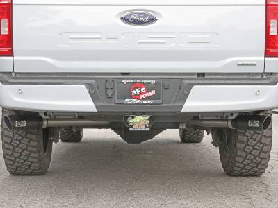 aFe Power - aFe Gemini XV 3" 304 Stainless Steel Cat-Back Exhaust System w/ Cut-Out & Black Tips For 2021+ Ford F-150 2.7L 3.5L 5.0L - Image 3