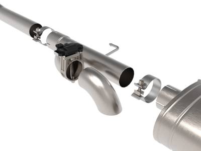 aFe Power - aFe Gemini XV 3" 304 Stainless Steel Cat-Back Exhaust System w/ Cut-Out & Polished Tips For 2021+ Ford F-150 2.7L 3.5L 5.0L - Image 4