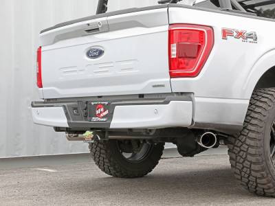 aFe Power - aFe Gemini XV 3" 304 Stainless Steel Cat-Back Exhaust System w/ Cut-Out & Polished Tips For 2021+ Ford F-150 2.7L 3.5L 5.0L - Image 5