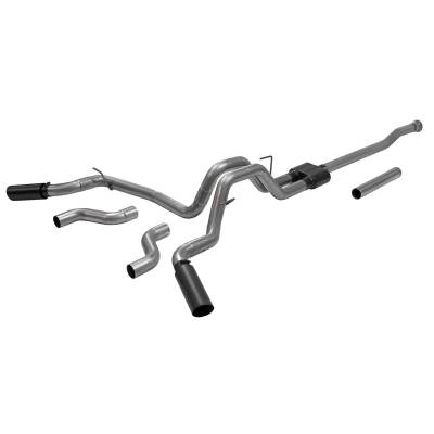 Flowmaster - Flowmaster 3" Outlaw Dual Cat-Back Exhaust System For 2021+ Ford F-150 2.7L 3.5L 5.0L - Image 1