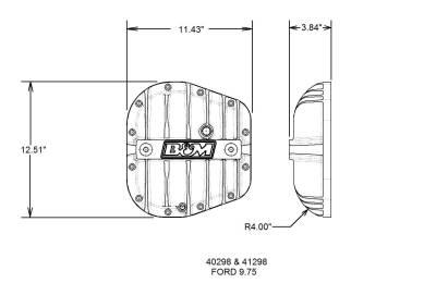 B&M - B&M Hi-Tek Black Aluminum Rear Differential Cover For 2010-2022 F-150 9.75" - Image 4