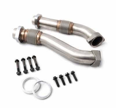 Rudy's Performance Parts - Heavy Duty Stainless Steel Bellowed Up Pipe Kit Early 1999 Ford 7.3L Powerstroke - Image 1
