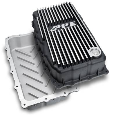 PPE - PPE Brushed Aluminum Deep Transmission Pan For 19+ Chevy GMC 3.0L Duramax 10L80 - Image 1