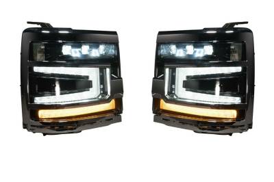 Morimoto - Morimoto XB LED Plug & Play Headlight Assemblies With Black Trim For 16-18 Chevy Silverado 1500 - Image 1