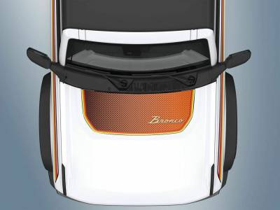 OEM Ford - OEM Ford Retro Design Visco Hood Cowl & Stripes For 2021+ Bronco 2 & 4 Door - Image 1