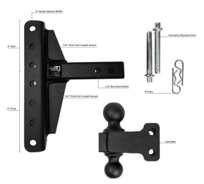 BulletProof Htiches - Bulletproof Hitches 2" Shank Medium Duty 4"/6" Offset Hitch - Image 7