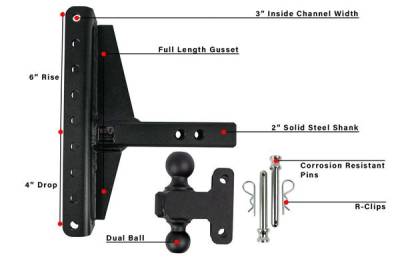 BulletProof Htiches - BulletProof Hitches Extreme Duty 2" Solid Shank 4"-6" Offset 30,000 LBS Hitch - Image 7
