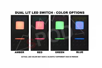 sPOD - sPOD Add-On Switch Panel w/ LED Switches for Touchscreen Systems Compatible with 07-08 Jeep Wrangler JK - Image 4