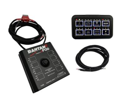 sPOD - sPOD BantamX Bluetooth 8 Switch HD Control Panel with 36" Battery Cables, Universal - Image 1