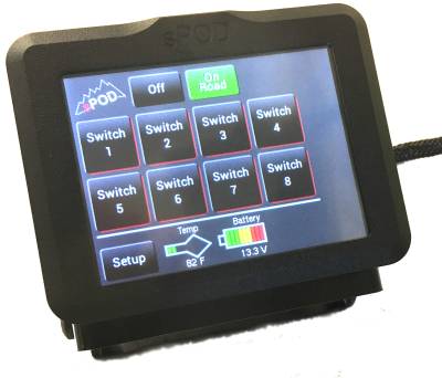 sPOD - sPOD BantamX Bluetooth Touchscreen Control Panel with 36" Battery Cables, Universal - Image 2