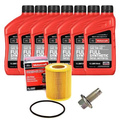 OEM Ford - Motorcraft Extreme Duty Oil Change Kit For 2018+ Ford F-150 3.0L Powerstroke - Image 1