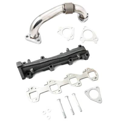Rudy's Performance Parts - Rudy's Driver Side Up Pipe & Manifold Set For 01-16 Chevrolet GMC 6.6L Duramax - Image 1