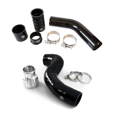 H&S Motorsports - H&S Black Hot & Silicone Cold Intercooler Pipes For 11-16 Ford 6.7L Powerstroke - Image 1