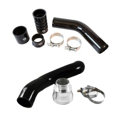 H&S Motorsports - H&S Black Hot & Silicone Cold Intercooler Pipes For 17-21 Ford 6.7L Powerstroke - Image 1