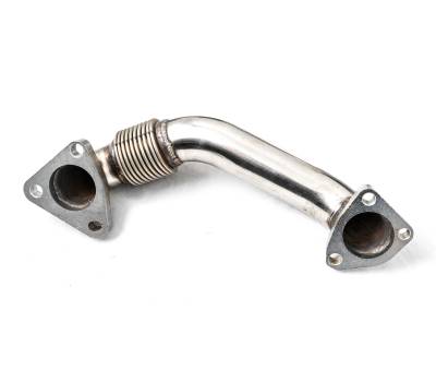 Rudy's Performance Parts - Rudy's Polished Bolt-On Passenger Side Up-Pipe For 2001-2004 GM 6.6L LB7 Duramax - Image 2