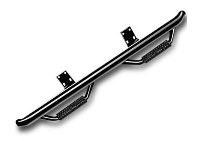 N-Fab - N-Fab Steel Gloss Black Cab length Nerf Bars Fits 2021+ Ford Bronco 4-Door - Image 1