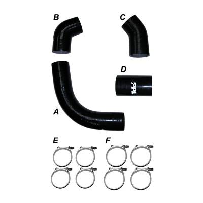 PPE - PPE Silicone Hose Kit W/ Stainless Clamps For 02-04 GM 6.6L LB7 Duramax Diesel - Image 1