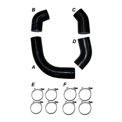 PPE - PPE Silicone Hose Kit With Stainless Clamps For 2001 GM 6.6L LB7 Duramax Diesel - Image 1