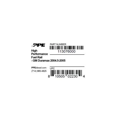 PPE - PPE High Performance Fuel Rail For 2004.5-2005 Chevy/GMC 6.6L LLY Duramax Diesel - Image 4