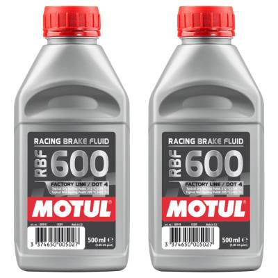 Motul - Motul (2) .5L RBF 600 Factory Line Full Synthetic Racing DOT 4 Brake Fluid - Image 1