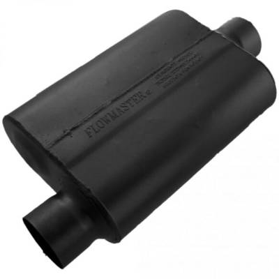 Flowmaster - Flowmaster 40 Series 3" Offset In 3" Center Out Aggressive Chambered Muffler - Image 1