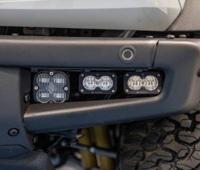 Baja Designs - Baja Designs Upfitter SAE Squadron Clear & S2 Fog LED Light Kit With Brackets For 21+ Ford Bronco W/ Steel Bumper - Image 2