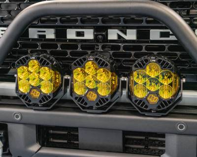 Rudy's Performance Parts - Rudy's Custom Bumper Mount Triple LP6 LED Fog Light Kit For 2021+ Ford Bronco - Image 5