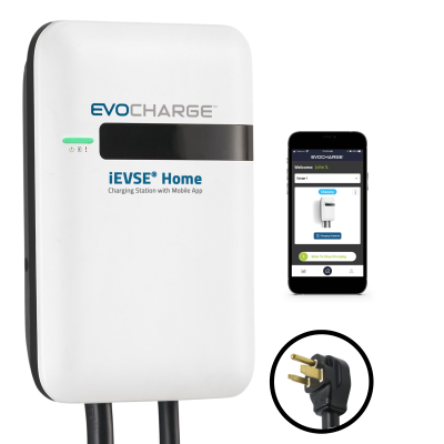EvoCharge - EvoCharge iEVSE 240V WiFi Smart EV Electric Vehicle Charger w/ 18' J1772 Cable - Image 1