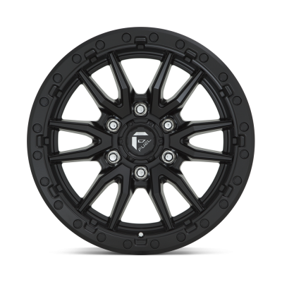 Fuel Off-Road Wheels - (4) 17x9 Fuel Rebel 6 Matte Black Wheels 6X139.7/6x5.5 D679 For Ford GM Toyota - Image 3
