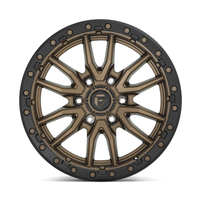 Fuel Off-Road Wheels - (4) 17x9 Fuel Rebel 6 Matte Bronze Wheels 6X139.7 -12MM Offset For Ford GM - Image 3
