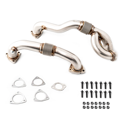 Rudy's Performance Parts - Rudy's Heavy Duty Thick Wall Stainless Up Pipes For 08-10 Ford 6.4L Powerstroke - Image 1