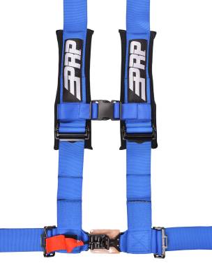 PRP 4.3 Blue 4-Point Adjustable 3" Belt Harness With Auto Style Latch - Image 1