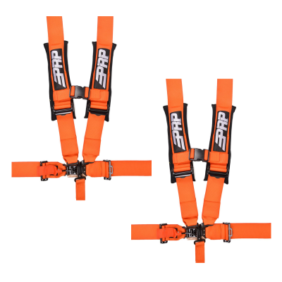 PRP 5.3 Orange 5-Point Adjustable 3" Belt Harness Pair With Auto Style Latch - Image 1