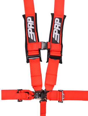PRP 5.3 Red 5-Point Adjustable 3" Belt Harness With Auto Style Latch - Image 1