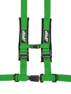 PRP 4.2 Green 4-Point Adjustable 2" Belt Harness With Auto Style Latch - Image 1