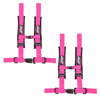 PRP 4.2 Pink 4-Point Adjustable 2" Belt Harness Pair With Auto Style Latch - Image 1