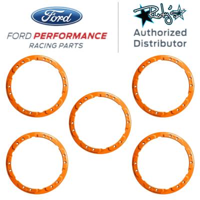 OEM Ford - Ford Performance 5pc Gloss Orange Aluminum Bead Lock Trim Kit For 2021+ Bronco - Image 1