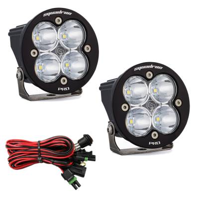 Baja Designs - Baja Designs Squadron Round Pro Clear Spot Beam LED Lights With Wiring Harness - Image 1