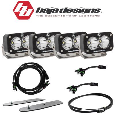 Baja Designs - Rudy's Custom Mirror Mounted Baja Designs Dual S2 Pro Ditch Light Kit For 2021+ Ford Bronco - Image 1