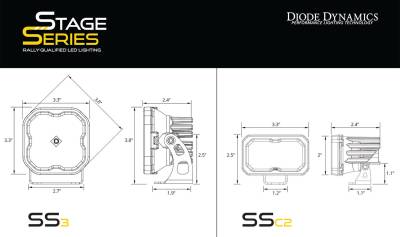 Diode Dynamics - Diode Dynamics SS3 Sport White Combo Ditch Light Kit For 14-19 Chevy Silverado - Image 3
